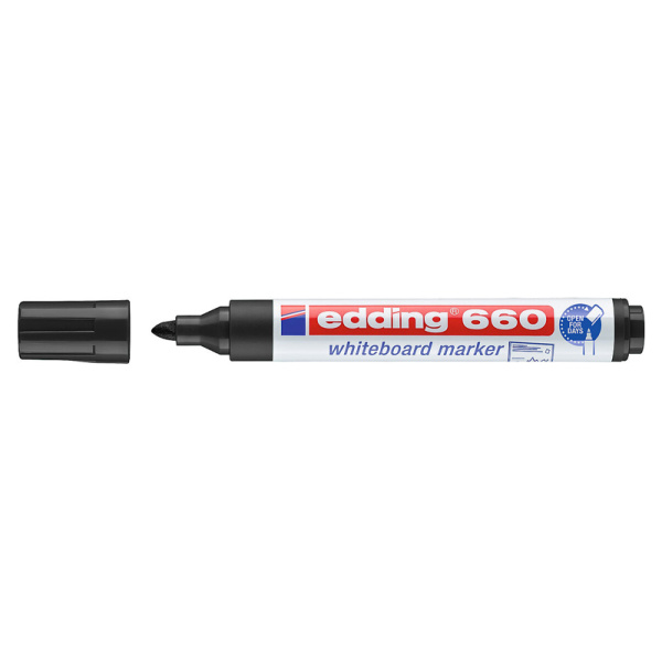 EDDING μαρκαδόρος ασπροπίνακα 660, επαναγεμιζόμενος, μαύρος