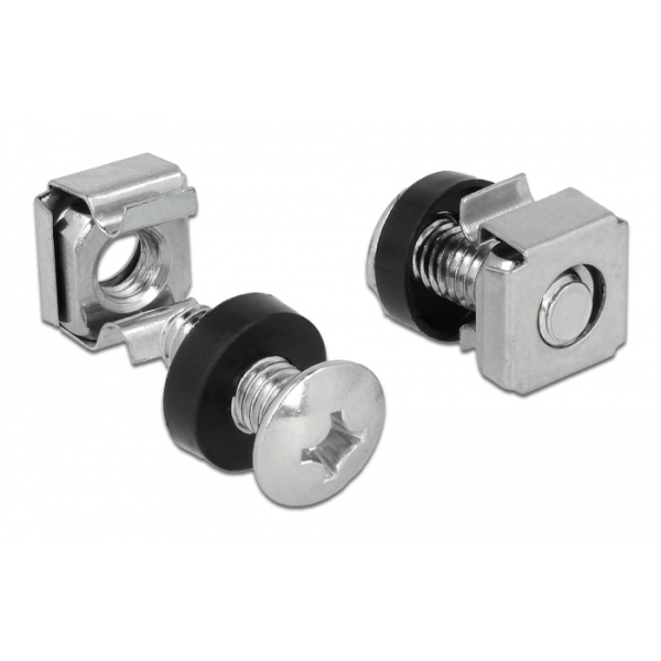 Alternative view of DELOCK σετ βίδες με παξιμάδια 42420 για rack, M6/16mm, 20τμχ