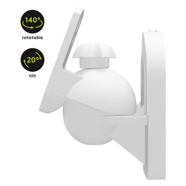 Alternative view of GOOBAY επιτοίχια βάση ηχείων 49394, έως 3.5kg, λευκή