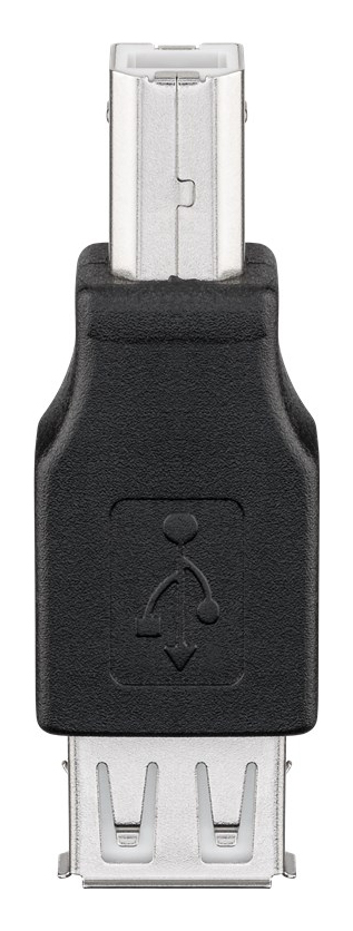 GOOBAY αντάπτορας USB σε USB Type B 50291, θηλυκό σε αρσενικό, μαύρος