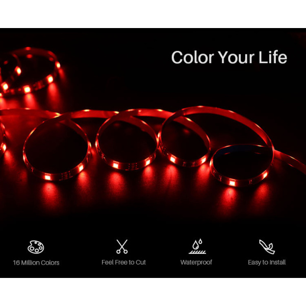 Alternative view of SONOFF προέκταση smart LED καλωδιοταινίας 5050RGB, αδιάβροχη, 2m