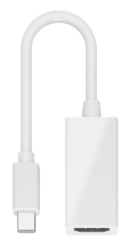 GOOBAY καλώδιο mini DisplayPort σε HDMI θηλυκό 51729, 0.15m, λευκό - Image 2