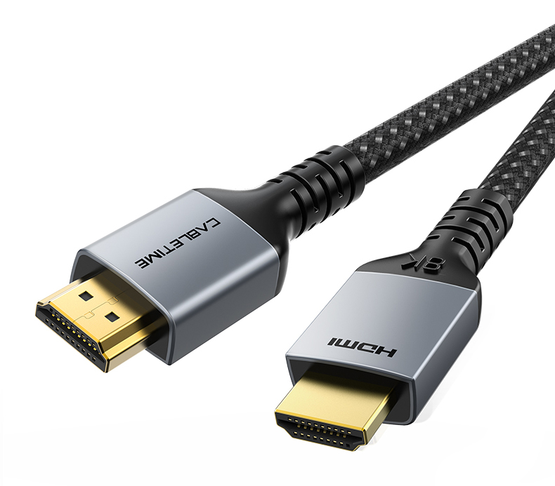 CABLETIME καλώδιο HDMI 2.1 CT-HM8K, 8K/60Hz, 48Gbps, 28AWG, 1m, μαύρο