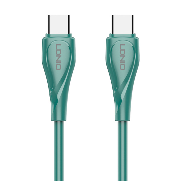 LDNIO καλώδιο USB-C σε USB-C LC611C, 65W PD, 1m, πράσινο