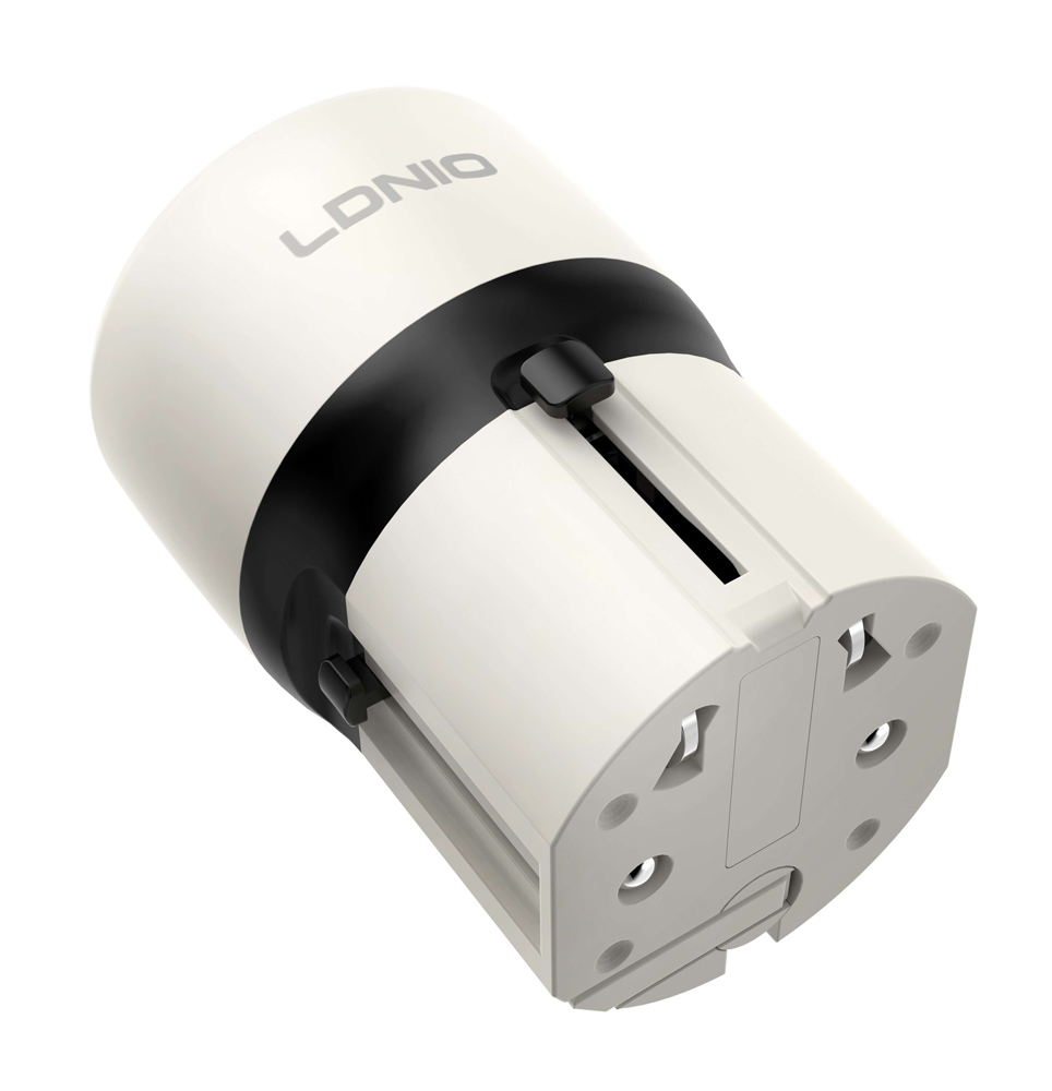 LDNIO φορτιστής τοίχου Q2319 με καλώδιο Lightning, EU/UK/US/AU βύσμα, USB/USB-C, 30W, γκρι - Image 6