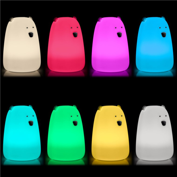 Alternative view of GOOBAY LED φωτιστικό νυκτός πολική αρκούδα 61647, RGB, επαναφορτιζόμενο, λευκό
