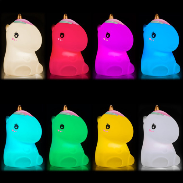 Alternative view of GOOBAY LED φωτιστικό νυκτός μονόκερος 61649, RGB, επαναφορτιζόμενο, λευκό