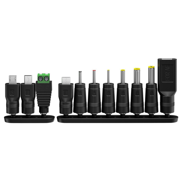 Alternative view of GOOBAY επιτοίχιος φορτιστής 64568, 3V-12V, 12W/1A, 12 tips