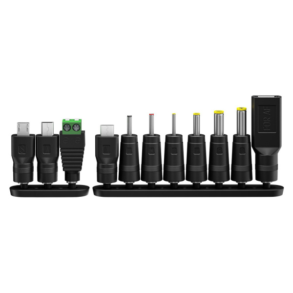 Alternative view of GOOBAY επιτοίχιος φορτιστής 64571, 3V-12V, 7.2W/0.6A, 12 tips