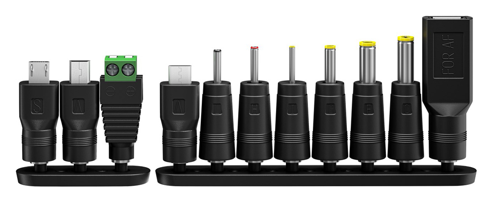 GOOBAY επιτοίχιος φορτιστής 64571, 3V-12V, 7.2W/0.6A, 12 tips - Image 2