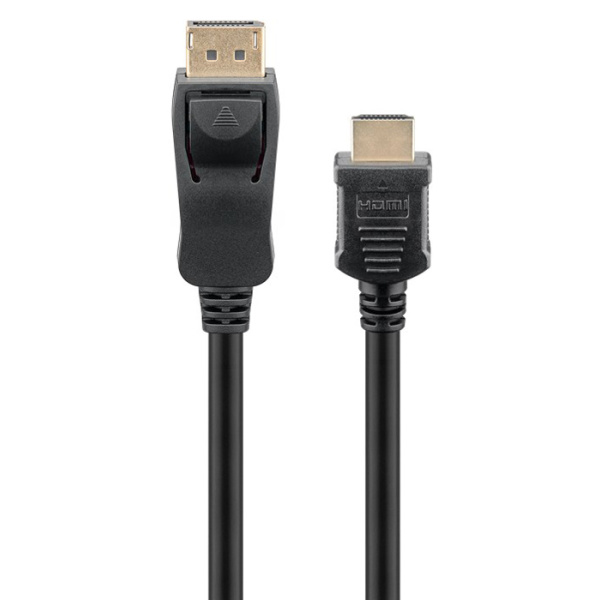 Alternative view of GOOBAY καλώδιο DisplayPort σε HDMI 64835, 4K/30Hz, 1m, μαύρο