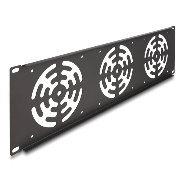 Alternative view of DELOCK κάλυμμα για 3x 120mm ανεμιστήρες 66747 για rack 19"/3U, μεταλλικό, μαύρο