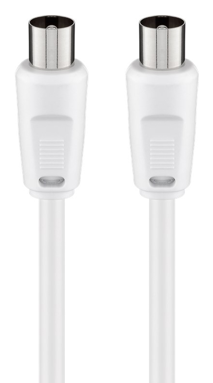 GOOBAY καλώδιο κεραίας αρσενικό 68147, <70dB, CCS, 2.5m, λευκό