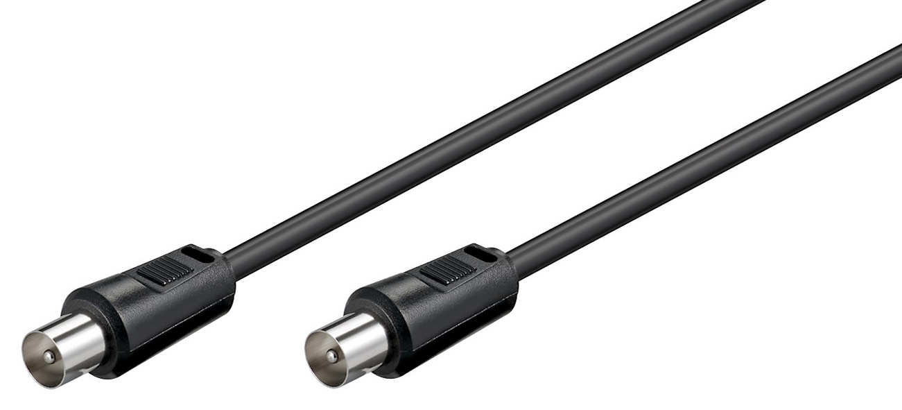 GOOBAY καλώδιο κεραίας αρσενικό 68148, <70dB, CCS, 2.5m, μαύρο - Image 2