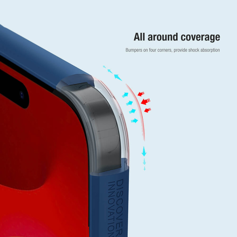 NILLKIN θήκη Super Frosted Shield Pro για iPhone 15 Plus, κόκκινη - Image 3