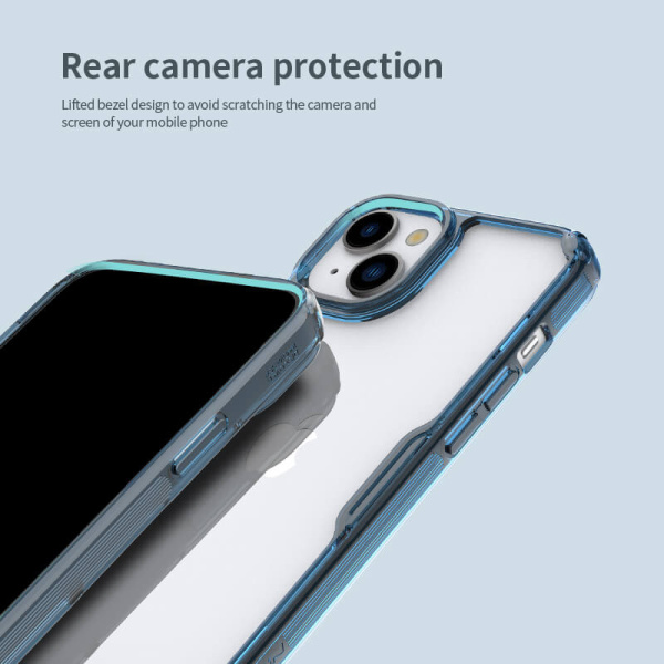 Alternative view of NILLKIN θήκη Nature Pro για iPhone 15, διάφανη-μπλε