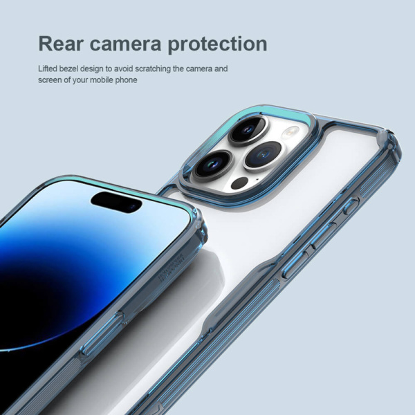 Alternative view of NILLKIN θήκη Nature Pro για iPhone 15 Pro, διάφανη