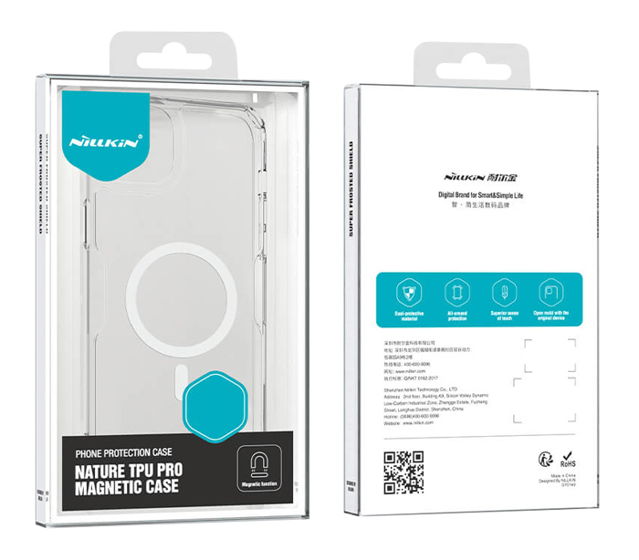 NILLKIN θήκη Nature Pro Magnetic για iPhone 15 Plus, διάφανη-μπλε - Image 4