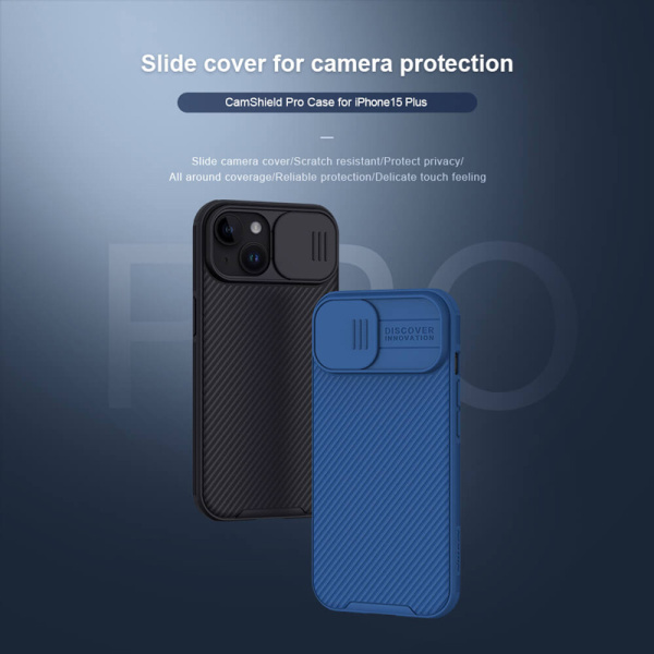 Alternative view of NILLKIN θήκη CamShield Pro για iPhone 15 Plus, πράσινη