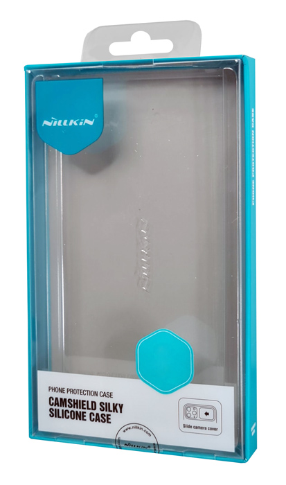 NILLKIN θήκη CamShield Silky Silicone για iPhone 15 Pro, μπλε - Image 4