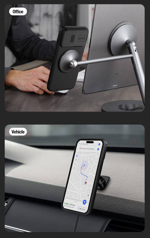 NILLKIN θήκη CamShield Pro Magnetic για iPhone 15 Pro, μαύρη - Image 4