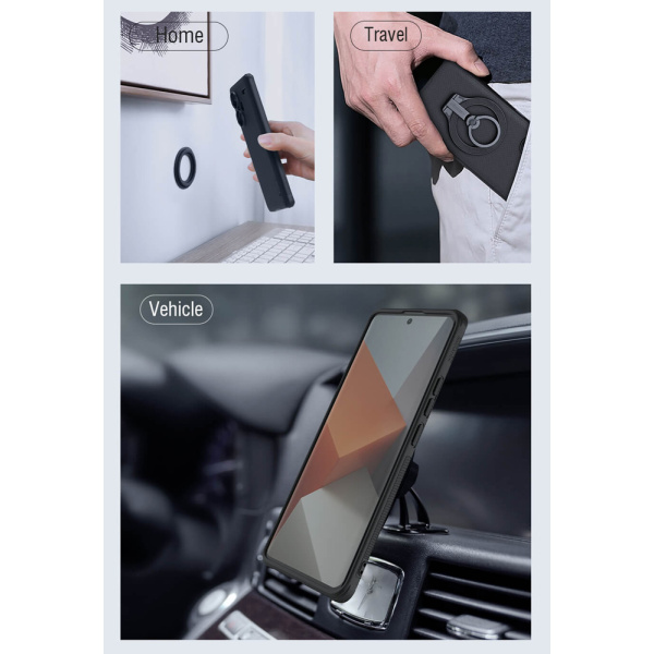 Alternative view of NILLKIN θήκη Super Frosted Shield Magnetic Xiaomi Note 13 Pro Plus μαύρη