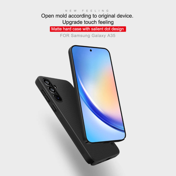 Alternative view of NILLKIN θήκη Super Frosted Shield για Samsung Galaxy A35, μαύρη