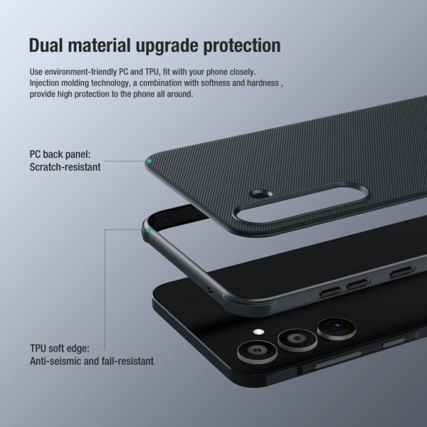 Alternative view of NILLKIN θήκη Super Frosted Shield Pro για Samsung Galaxy A55, μπλε
