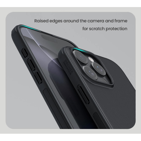 Alternative view of NILLKIN θήκη Super Frosted Shield Pro για iPhone 16 Pro, μαύρη