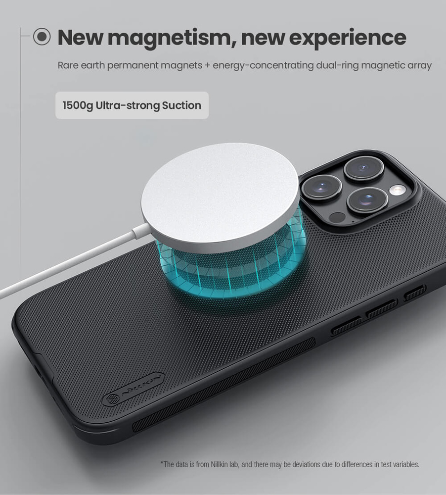 NILLKIN θήκη Super Frosted Shield Pro Magnetic για iPhone 16 Pro, μπλε - Image 2