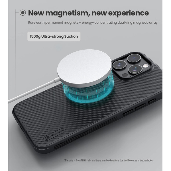 Alternative view of NILLKIN θήκη Super Frosted Shield Pro Magnetic για iPhone 16 Pro Max, μαύρη