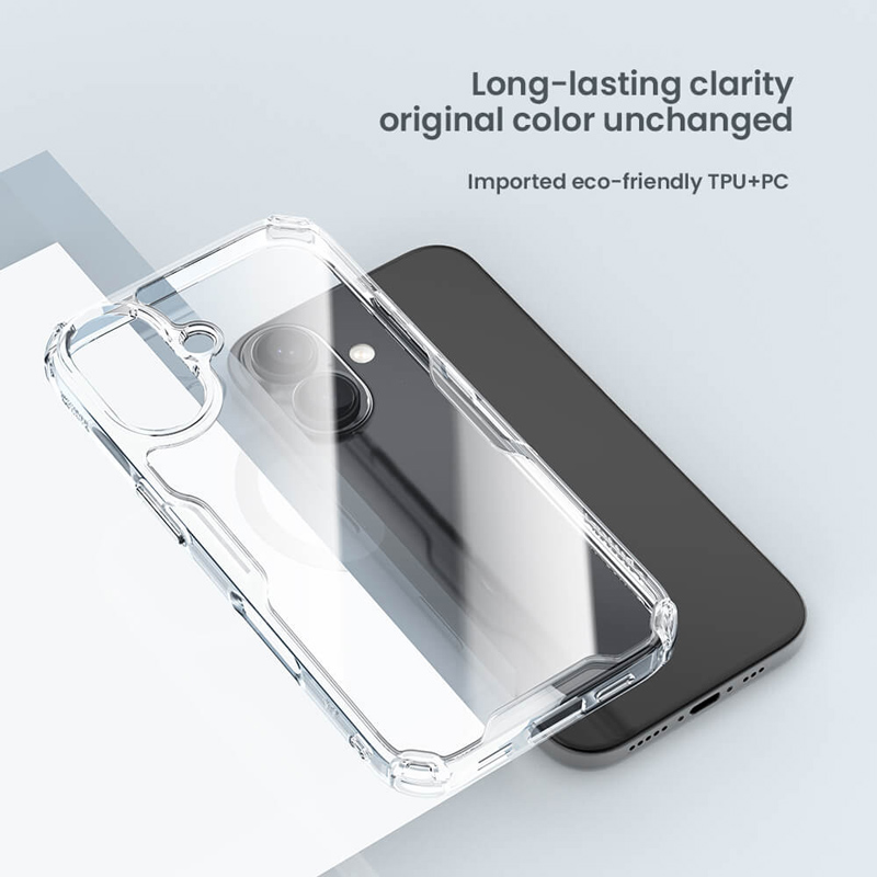 NILLKIN θήκη Nature TPU Pro για iPhone 16 Plus, διάφανη-μπλε - Image 3