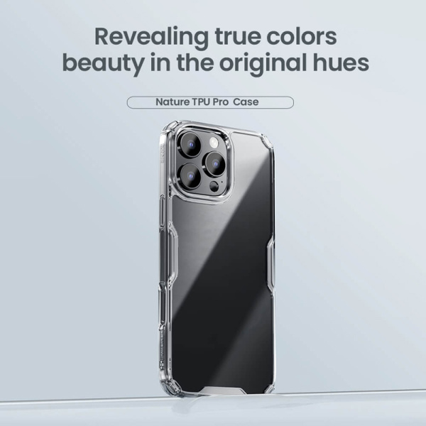 Alternative view of NILLKIN θήκη Nature TPU Pro για iPhone 16 Pro Max, διάφανη