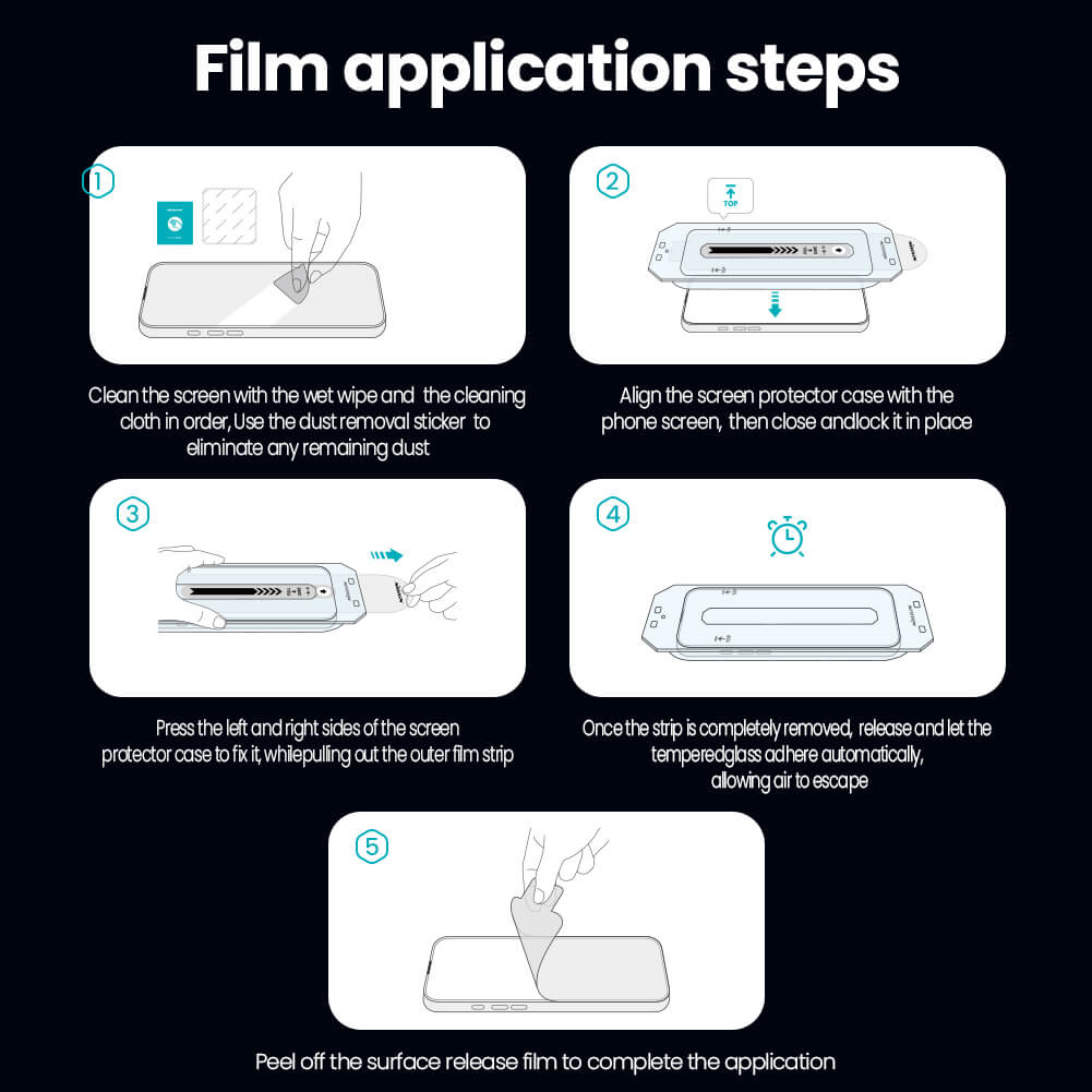 NILLKIN tempered glass Guardian 2.5D για Apple iPhone 16 Pro Max - Image 5
