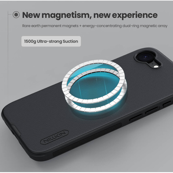 Alternative view of NILLKIN θήκη Super Frosted Shield Pro Magnetic για Apple iPhone 16e, μαύρη