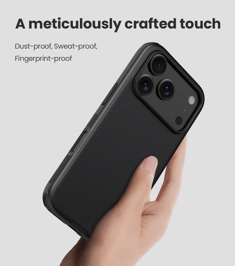NILLKIN θήκη Super Frosted Shield Pro για Apple iPhone 17 Pro, μαύρη - Image 2