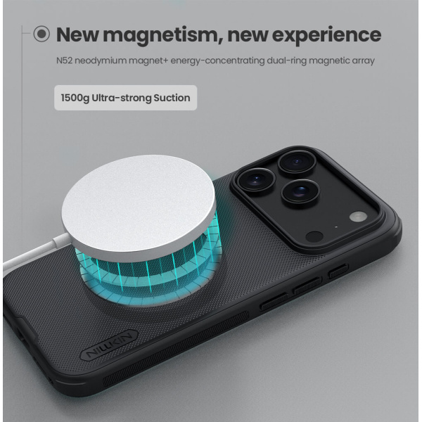 Alternative view of NILLKIN θήκη Super Frosted Shield Pro Magnetic για Apple iPhone 17 Pro, μαύρη