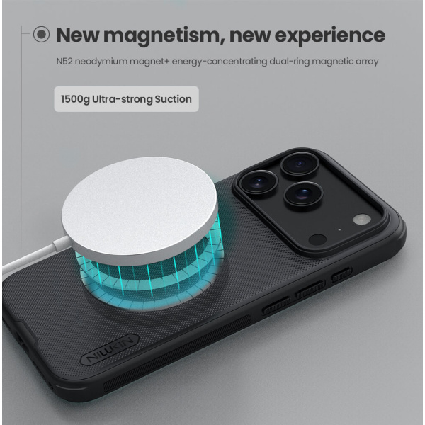 Alternative view of NILLKIN θήκη Super Frosted Shield Pro Magnetic για Apple iPhone 17 Pro Max, μαύρη