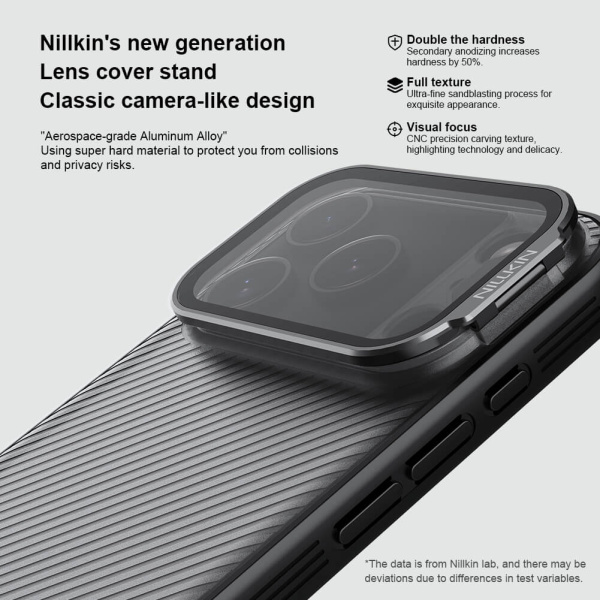 Alternative view of NILLKIN θήκη CamShield Prop για Apple iPhone 17 Pro, διάφανη/μαύρη