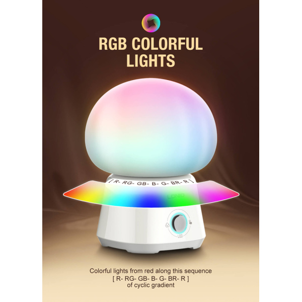 Alternative view of LDNIO LED φωτιστικό νυκτός Y4, RGB, ρυθμιζόμενο, επαναφορτιζόμενο, λευκό