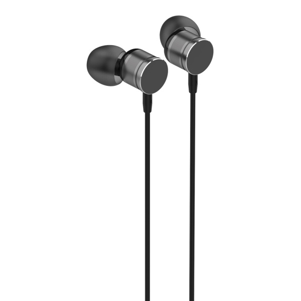 Alternative view of LDNIO earphones με μικρόφωνο HP04, 3.5mm σύνδεση, Φ10mm, 1.2m, γκρι