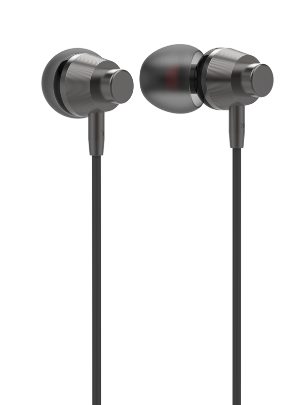 LDNIO earphones με μικρόφωνο HP05, 3.5mm σύνδεση, Φ10mm, 1.2m, γκρι - Image 2