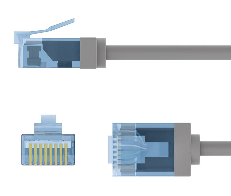 GOOBAY καλώδιο δικτύου 74220, CAT 6A U/UTP, ultra slim, copper, 500MHz, 0.25m, γκρι - Image 7