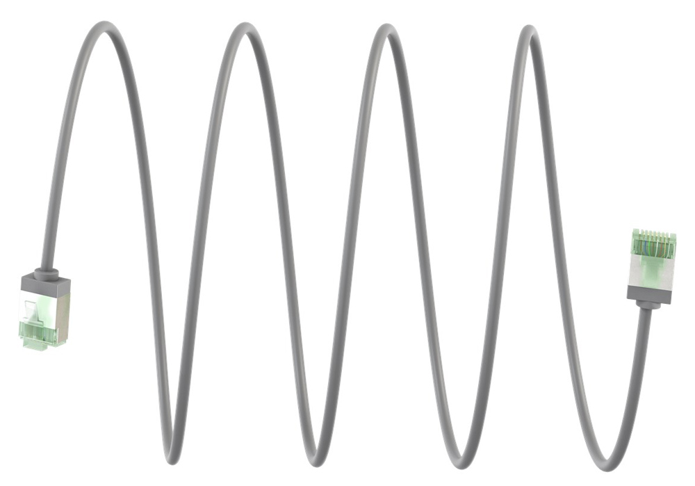 GOOBAY καλώδιο δικτύου 74344, CAT 8.1 U/FTP, ultra slim, copper, 40Gbps, 0.25m, γκρι - Image 8