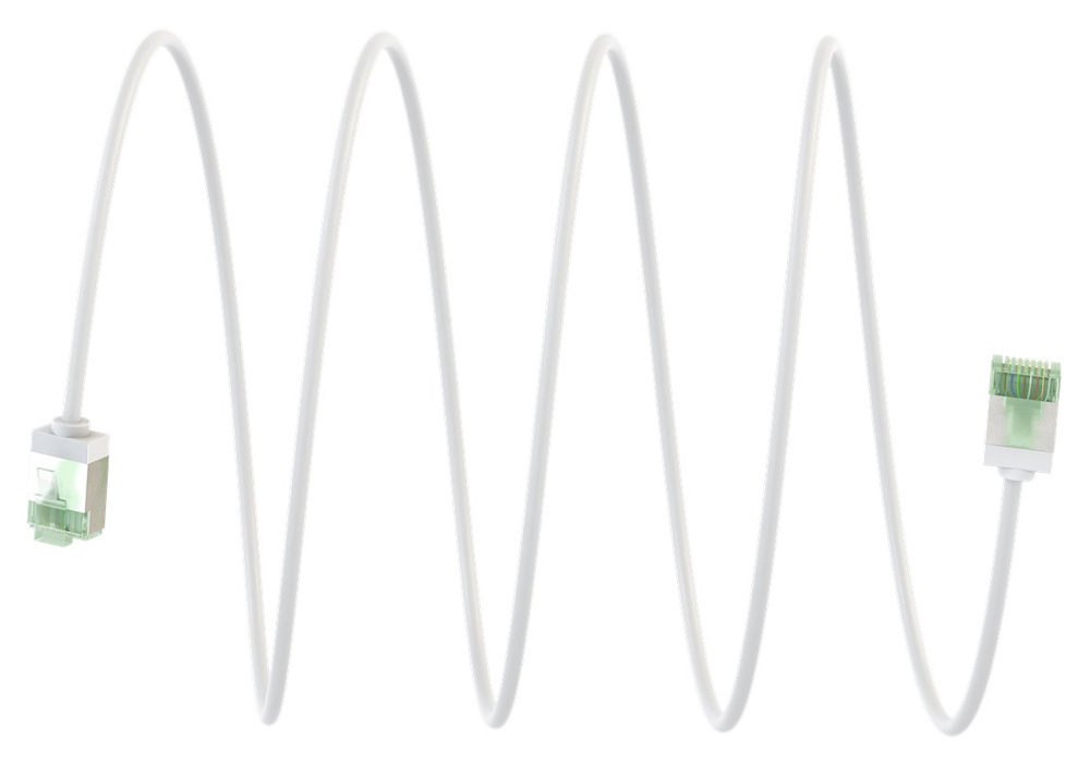 GOOBAY καλώδιο δικτύου 74359, CAT 8.1 U/FTP, ultra slim, copper, 40Gbps, 0.50m, λευκό - Image 8