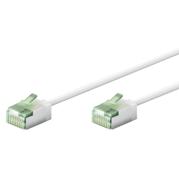 GOOBAY καλώδιο δικτύου 74361, CAT 8.1 U/FTP, ultra slim, copper, 40Gbps, 2m, λευκό