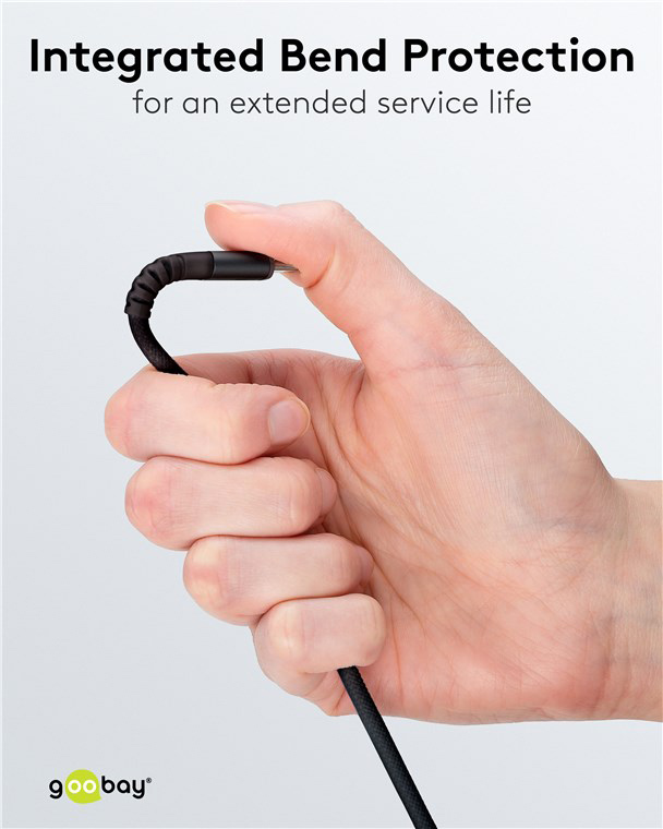 GOOBAY καλώδιο USB-C σε USB 74528, 60W, 480Mbps, 3m, μαύρο - Image 2