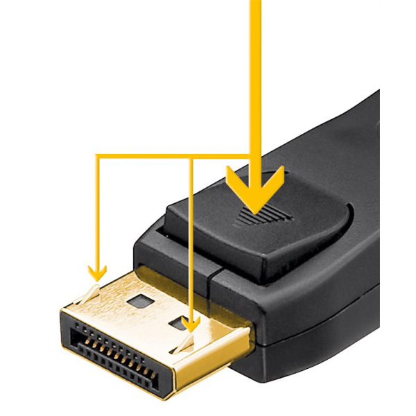 Alternative view of GOOBAY καλώδιο DisplayPort 74744, 8K/120Hz, 40 Gbps, 2m, μαύρο
