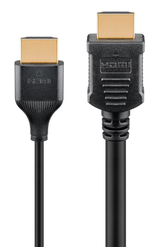 GOOBAY καλώδιο HDMI 75295 με Ethernet, slim, 4K/60Hz, 18 Gbps, 3m, μαύρο - Image 3