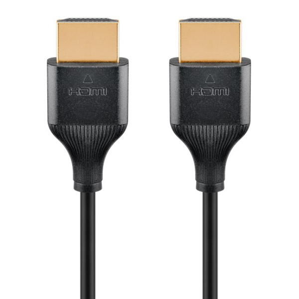 Alternative view of GOOBAY καλώδιο HDMI 75296 με Ethernet, slim, 4K/60Hz, 18 Gbps, 5m, μαύρο